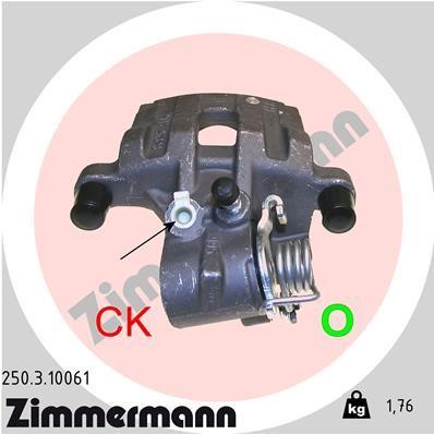 Otto Zimmermann 250310061 Brake caliper 250310061: Buy near me in Poland at 2407.PL - Good price!