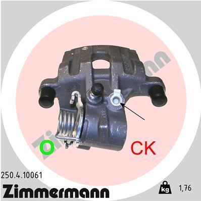 Otto Zimmermann 250410061 Суппорт тормозной 250410061: Купить в Польше - Отличная цена на 2407.PL!