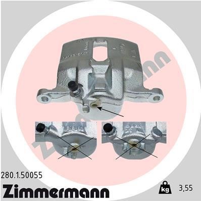 Otto Zimmermann 280150055 Brake caliper 280150055: Buy near me in Poland at 2407.PL - Good price!
