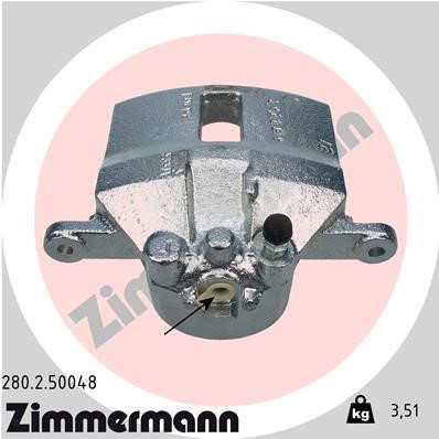 Otto Zimmermann 280250048 Суппорт тормозной 280250048: Отличная цена - Купить в Польше на 2407.PL!