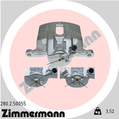 Otto Zimmermann 280250055 Brake caliper 280250055: Buy near me in Poland at 2407.PL - Good price!