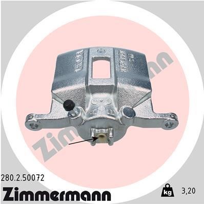 Otto Zimmermann 280250072 Суппорт тормозной 280250072: Отличная цена - Купить в Польше на 2407.PL!