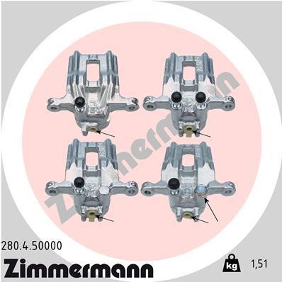 Otto Zimmermann 280450000 Brake caliper 280450000: Buy near me in Poland at 2407.PL - Good price!