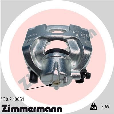 Otto Zimmermann 430210051 Brake caliper 430210051: Buy near me in Poland at 2407.PL - Good price!