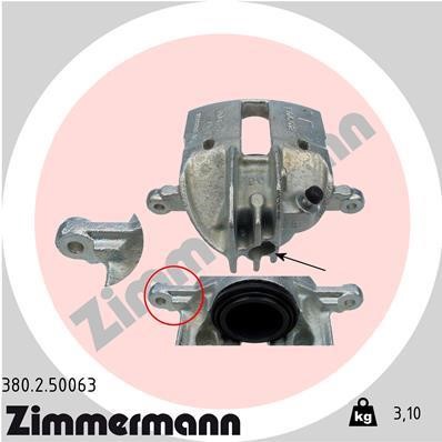 Otto Zimmermann 380250063 Суппорт тормозной 380250063: Отличная цена - Купить в Польше на 2407.PL!