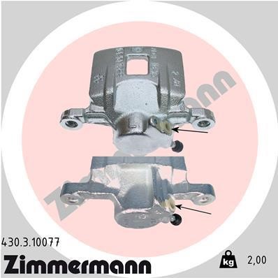 Otto Zimmermann 430310077 Суппорт тормозной 430310077: Отличная цена - Купить в Польше на 2407.PL!