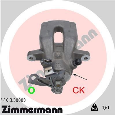 Otto Zimmermann 440330000 Brake caliper 440330000: Buy near me in Poland at 2407.PL - Good price!