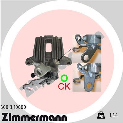 Otto Zimmermann 600310000 Brake caliper 600310000: Buy near me in Poland at 2407.PL - Good price!