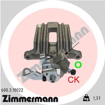 Otto Zimmermann 600310022 Brake caliper 600310022: Buy near me in Poland at 2407.PL - Good price!