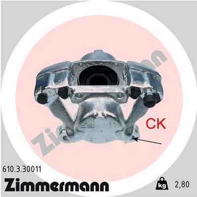 Otto Zimmermann 610330011 Суппорт тормозной 610330011: Отличная цена - Купить в Польше на 2407.PL!