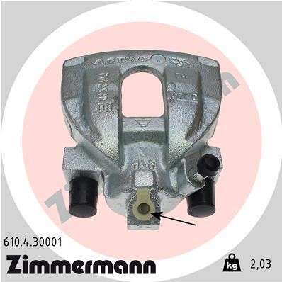 Otto Zimmermann 610430001 Brake caliper 610430001: Buy near me in Poland at 2407.PL - Good price!