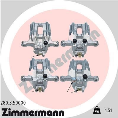 Otto Zimmermann 280350000 Brake caliper 280350000: Buy near me in Poland at 2407.PL - Good price!
