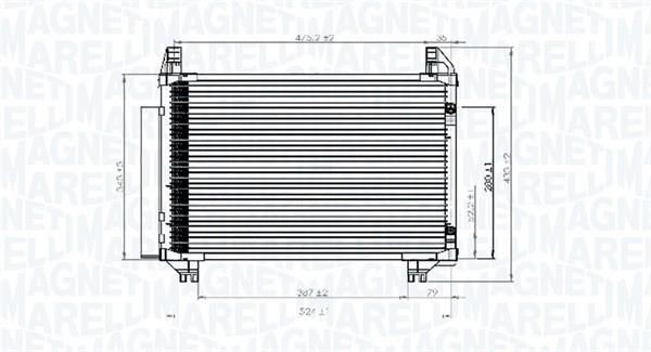 Magneti marelli 350203741000 Радиатор кондиционера (Конденсатор) 350203741000: Отличная цена - Купить в Польше на 2407.PL!