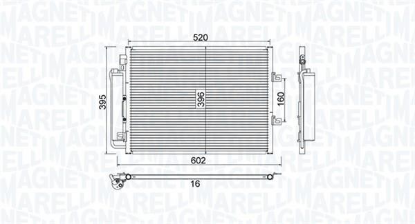 Magneti marelli 350203780000 Радиатор кондиционера (Конденсатор) 350203780000: Отличная цена - Купить в Польше на 2407.PL!
