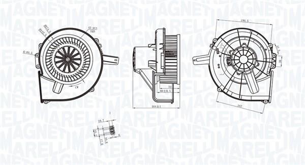 Magneti marelli 069412211010 Fan assy - heater motor 069412211010: Buy near me in Poland at 2407.PL - Good price!