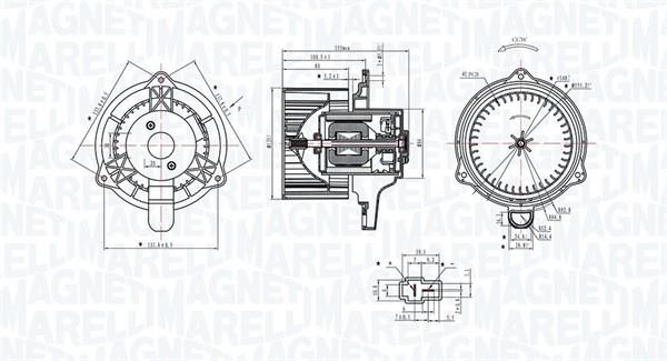 Magneti marelli 069412319010 Fan assy - heater motor 069412319010: Buy near me at 2407.PL in Poland at an Affordable price!