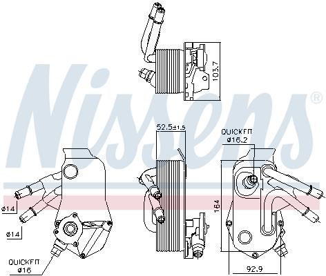 Nissens Оливний радіатор, автоматична коробка передач – ціна 390 PLN