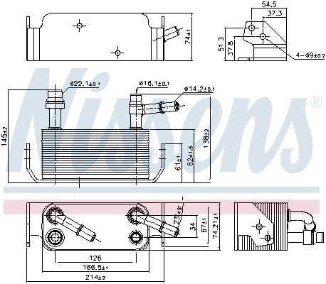 Nissens 91280 Oil Cooler, automatic transmission 91280: Buy near me in Poland at 2407.PL - Good price!