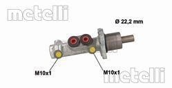 Metelli 05-0598 Brake Master Cylinder 050598: Buy near me in Poland at 2407.PL - Good price!