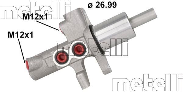 Metelli 05-0890 Brake Master Cylinder 050890: Buy near me in Poland at 2407.PL - Good price!