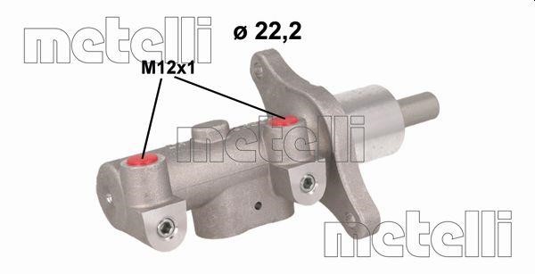 Metelli 05-1138 Brake Master Cylinder 051138: Buy near me in Poland at 2407.PL - Good price!