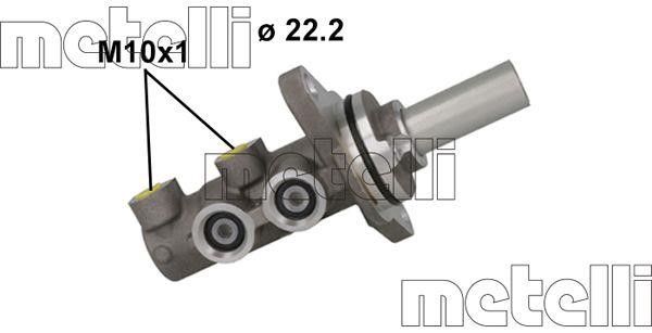 Metelli 05-1163 Brake Master Cylinder 051163: Buy near me in Poland at 2407.PL - Good price!
