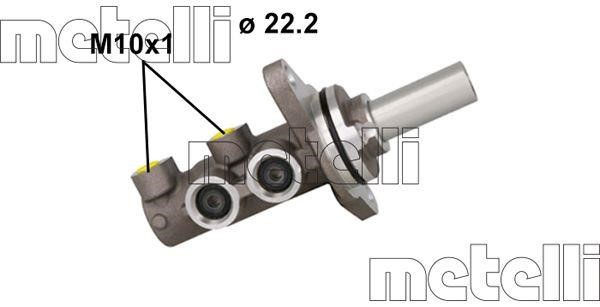 Metelli 05-1165 Brake Master Cylinder 051165: Buy near me in Poland at 2407.PL - Good price!
