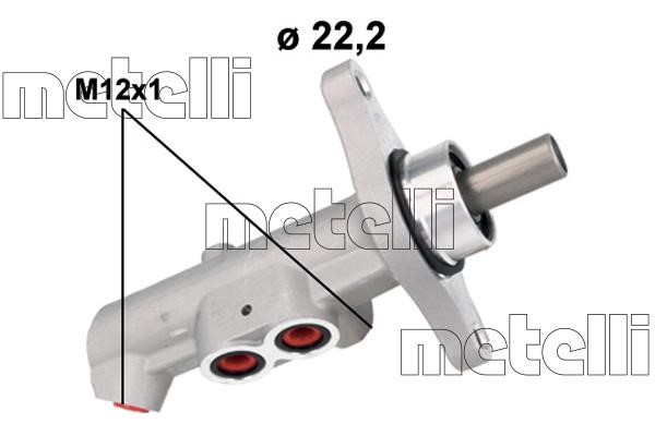 Metelli 05-1177 Brake Master Cylinder 051177: Buy near me at 2407.PL in Poland at an Affordable price!