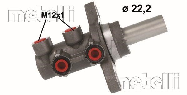 Metelli 05-1182 Brake Master Cylinder 051182: Buy near me in Poland at 2407.PL - Good price!