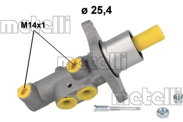 Metelli 05-1185 Brake Master Cylinder 051185: Buy near me at 2407.PL in Poland at an Affordable price!