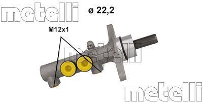 Metelli 05-1186 Brake Master Cylinder 051186: Buy near me in Poland at 2407.PL - Good price!