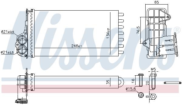 Nissens 707268 Heat exchanger, interior heating 707268: Buy near me in Poland at 2407.PL - Good price!