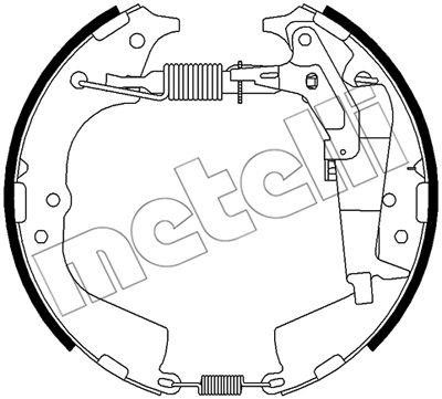 Metelli 51-0510 Brake shoe set 510510: Buy near me in Poland at 2407.PL - Good price!