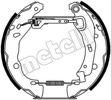 Metelli 51-0486 Колодки гальмівні барабанні, комплект 510486: Приваблива ціна - Купити у Польщі на 2407.PL!