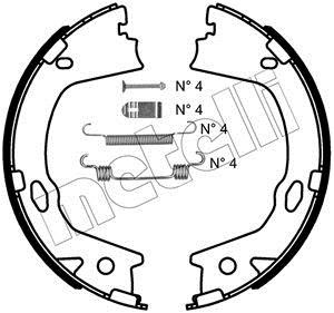 Metelli 53-0499K Parking brake shoes 530499K: Buy near me in Poland at 2407.PL - Good price!