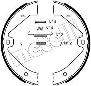 Metelli 53-0528K Колодки гальмівні стояночного гальма 530528K: Приваблива ціна - Купити у Польщі на 2407.PL!