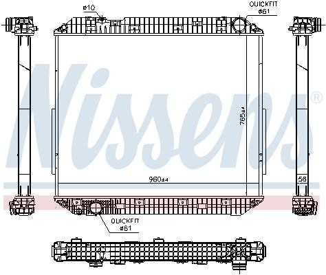 Nissens 671780 Radiator, engine cooling 671780: Buy near me in Poland at 2407.PL - Good price!