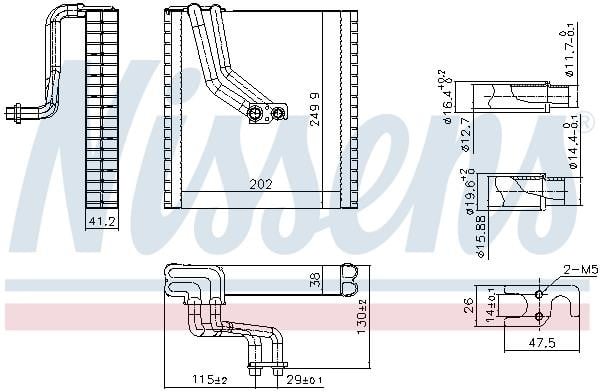 Nissens 92369 Evaporator, air conditioning 92369: Buy near me at 2407.PL in Poland at an Affordable price!