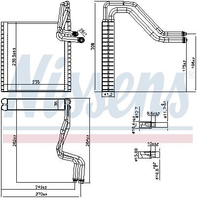 Nissens 92372 Evaporator, air conditioning 92372: Buy near me at 2407.PL in Poland at an Affordable price!