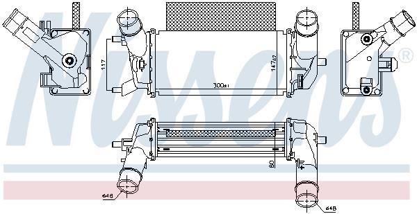 Nissens Интеркулер – цена 598 PLN