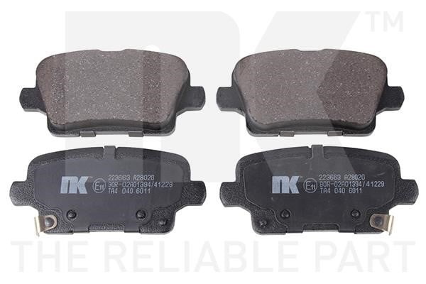 NK 223663 Brake Pad Set, disc brake 223663: Buy near me in Poland at 2407.PL - Good price!