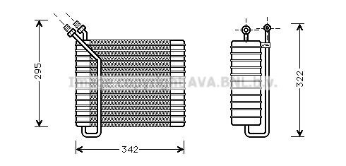 Prasco VOV025 Air conditioner evaporator VOV025: Buy near me in Poland at 2407.PL - Good price!