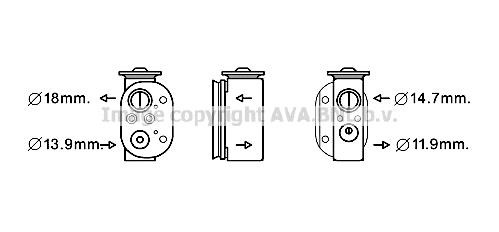 Prasco BW1497 Air conditioner expansion valve BW1497: Buy near me in Poland at 2407.PL - Good price!