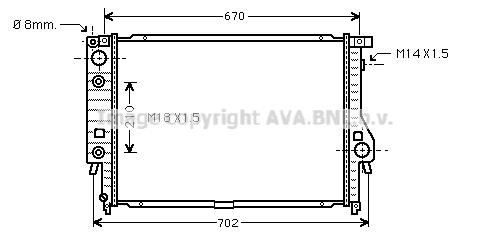 Prasco BW2092 Radiator, engine cooling BW2092: Buy near me in Poland at 2407.PL - Good price!