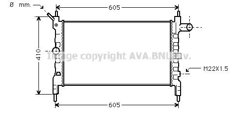 Prasco OLA2023 Radiator, engine cooling OLA2023: Buy near me in Poland at 2407.PL - Good price!