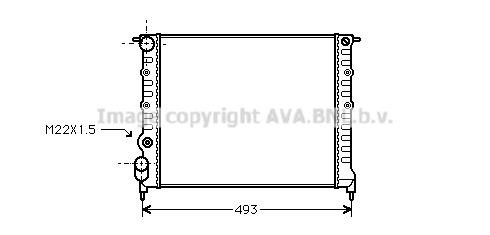 Prasco RT2118 Radiator, engine cooling RT2118: Buy near me in Poland at 2407.PL - Good price!