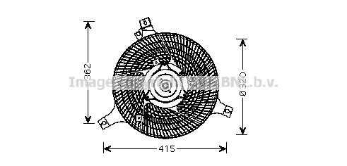 Prasco DN7530 Hub, engine cooling fan wheel DN7530: Buy near me in Poland at 2407.PL - Good price!