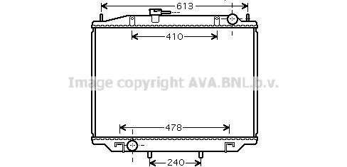 Prasco DN2300 Radiator, engine cooling DN2300: Buy near me in Poland at 2407.PL - Good price!