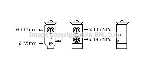 Prasco HY1292 Air conditioner expansion valve HY1292: Buy near me in Poland at 2407.PL - Good price!
