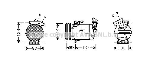 Prasco RTK437 Kompressor klimaanlage RTK437: Kaufen Sie zu einem guten Preis in Polen bei 2407.PL!